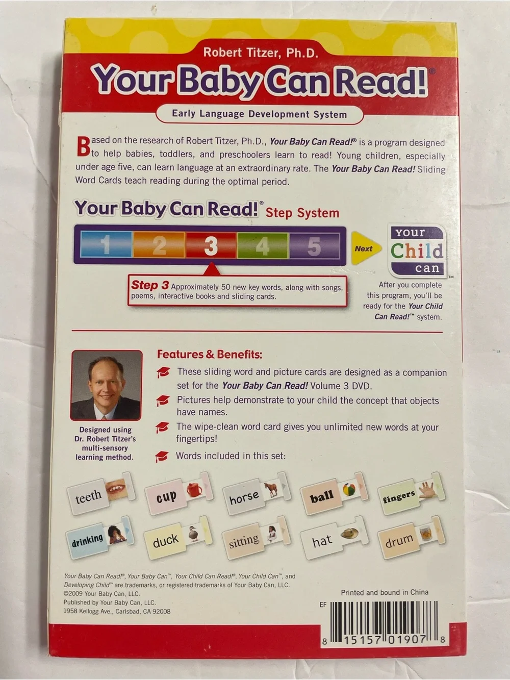 Your Baby Can Read! Sliding Word Cards - Volume 3
